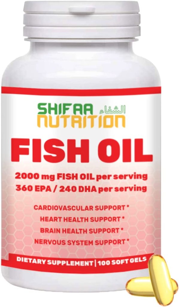 SHIFAA NUTRITION  Halal Omega-3 Fish Oil